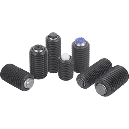 Self-Aligning Pads With O-Ring, Form:K Carbon Steel, Interchangable Insert, Comp:Polyacetal MPN:K0291.724X040