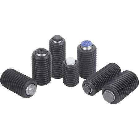 Self-Aligning Pads With O-Ring, Form:K Carbon Steel, Interchangable Insert, Comp:Polyacetal MPN:K0291.724X080