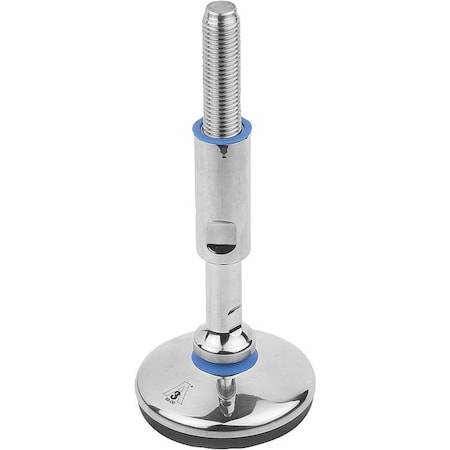 Levelling Foot For Hyg. Area, Form:A M20X104, D=100, Stainless Steel MPN:K1303.110020X190