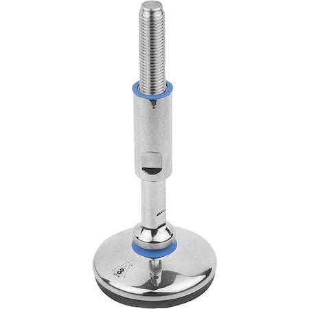 Levelling Foot For Hyg. Area, Form:A M20X79, D=120, Stainless Steel MPN:K1303.112020X140