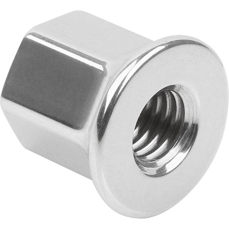 Cap Nut W. Collar Hygienic Usit D=M04, Stainless Steel 1.4404 Polished Ehedg MPN:K1493.04