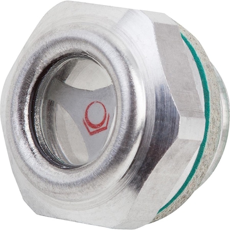 Oil Level Sight Glass With Reflector, D1=G1/2, D=29, 7, Aluminum MPN:K0448.29012