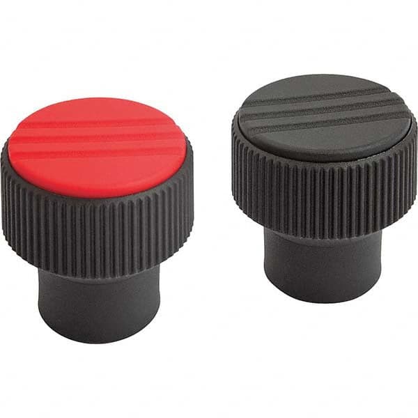 10-32, 10mm Hole, 21mm Diam Knurled Knob MPN:K0247.1A15