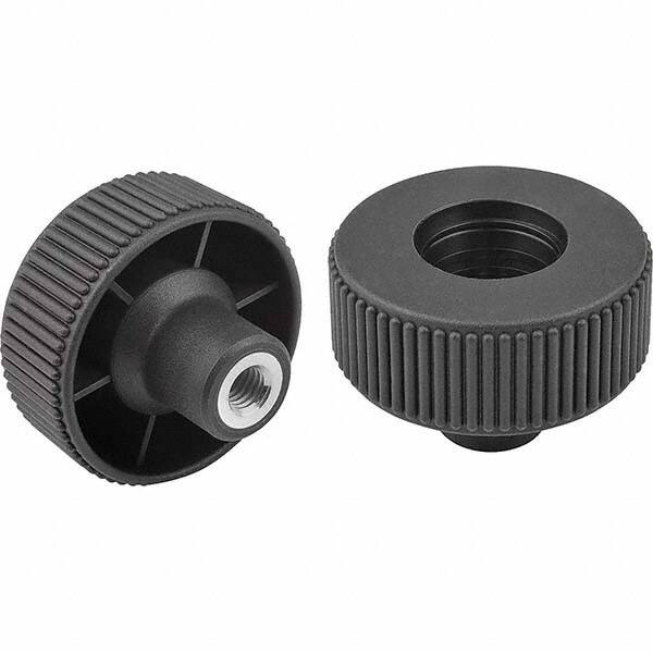 3/8-16, 14mm Hole, 50mm Diam Knurled Knob MPN:K0260.12A4
