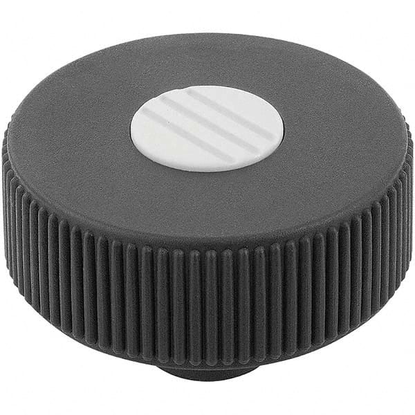 M12, 18mm Hole, 63mm Diam Knurled Knob MPN:K0260.23125