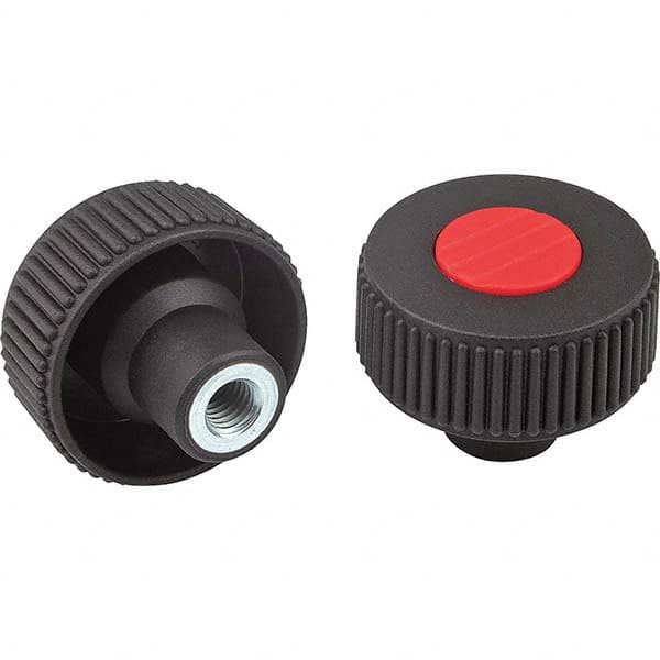 1/2-13, 18mm Hole, 63mm Diam Knurled Knob MPN:K0260.23A55