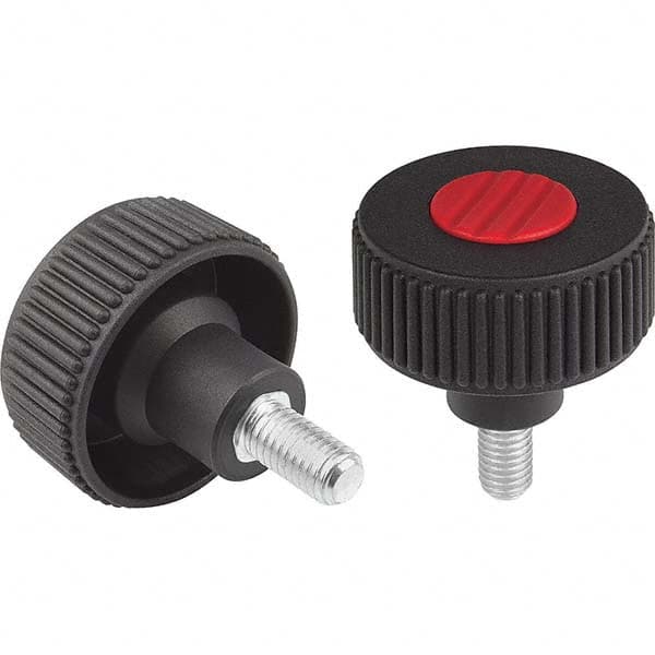 3/8-16, 63mm Diam Knurled Knob MPN:K0260.53A47X40