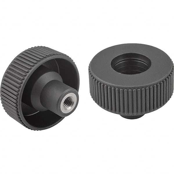 1/4-20, 10mm Hole, 40mm Diam Knurled Knob MPN:K0261.11A2