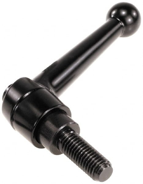 Threaded Stud Adjustable Clamping Handle: 3/8-16 Thread, 0.83