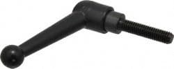 Threaded Stud Adjustable Clamping Handle: 3/8-16 Thread, 0.83