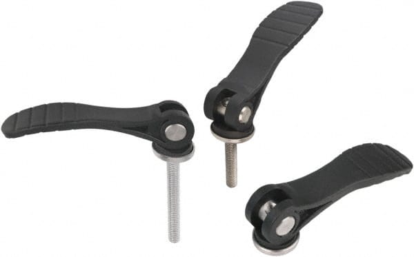 Threaded Hole Adjustable Clamping Handle: 5/16-18 Thread, Fiberglass Reinforced Plastic, Black MPN:K0646.25211A3