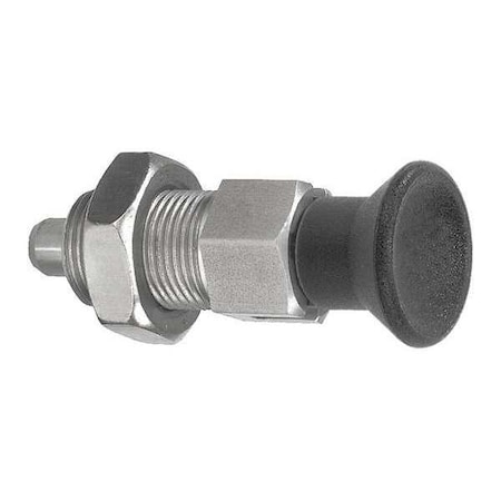 Indexing Plunger D1= M20X1, 5, D=10, Style D, Lockout Type w Locknut, Stainless Steel Hardened MPN:K0338.04410