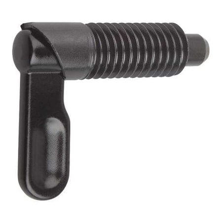 Indexing Plunger, Cam-Action, D=6, D1= 5/8-11, Steel, Style C, Without Locknut, Grip Powder Coated MPN:K0348.0606A6