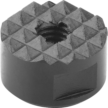 Grippers And Inserts Round D2=12, L3=12, Form:F Serrated, Tool Steel Hardened And Black Oxid Fi MPN:K0385.1212
