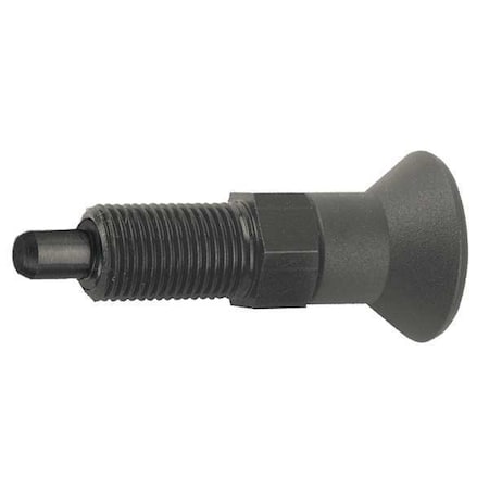 Indexing Plunger, Size: 1, D1= 3/8-24, D=5, Style A, Non-Lockout WO Locknut, Pin Hardened MPN:K0630.21105AL