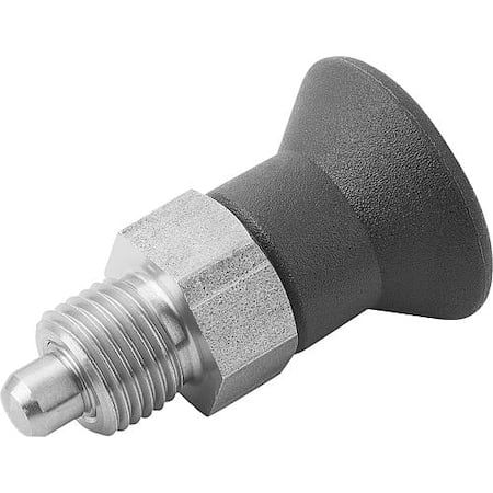 Indexing Plunger, Short, Size: 3, D1= M16X1.5, D=8, Style A, Non-Lockout WO Locknut, SS Pin Not Hard MPN:K0631.15308