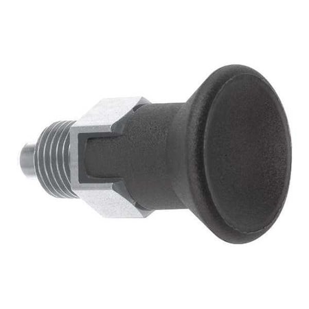 Indexing Plunger, Short, Size: 1, D1= 3/8-24, D=5, Style C, Lockout Type WO Locknut, SS MPN:K0631.17105AL