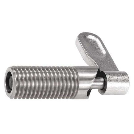Cam-Action Indexing Plunger, Stainless Steel, D=6, D1= M10X1, Form: B, Without Locknut MPN:K0637.10406101