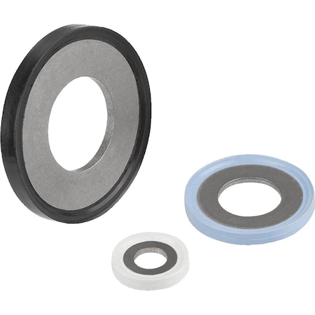 Seal And Shim Washer Hygienic Usit, D=6, 1, Stainless 1.4404, Comp:Fluoroprene Xp 45 Comp:Blue Ehedg MPN:K1491.064