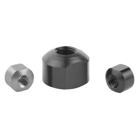 Spherical Flange Nut, M12, Steel, Black Oxide, 20 mm Hex Wd MPN:K0664.12