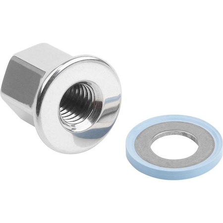 Cap Nut, M5, 316 Stainless steel, Polished, 11 mm H MPN:K1594.054