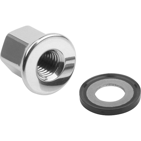 Cap Nut, M8, 316 Stainless steel, Polished, 16 mm H MPN:K1594.081