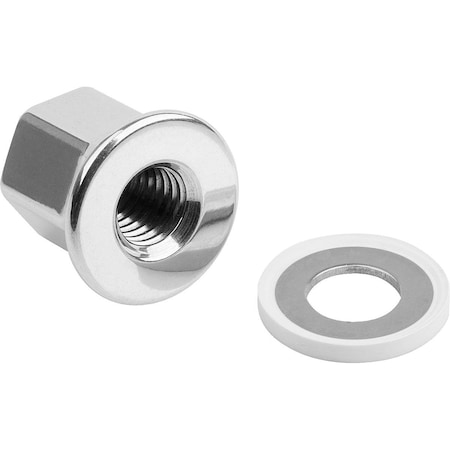 Cap Nut, M8, 316 Stainless steel, Polished, 16 mm H MPN:K1594.082