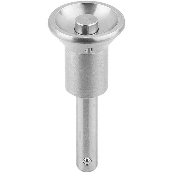 Push-Button Quick-Release Pin: Button Handle, 1.7717
