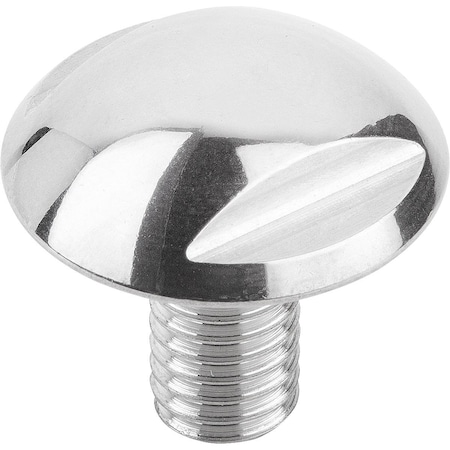 M3-0.50 x 5 mm Round Machine Screw, Polished Stainless Steel MPN:K1329.03X5