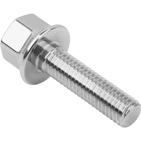 A4, M6 Hex Head Tap Bolt, Hygienic Polished Stainless Steel, 12 mm L MPN:K1492.06X12