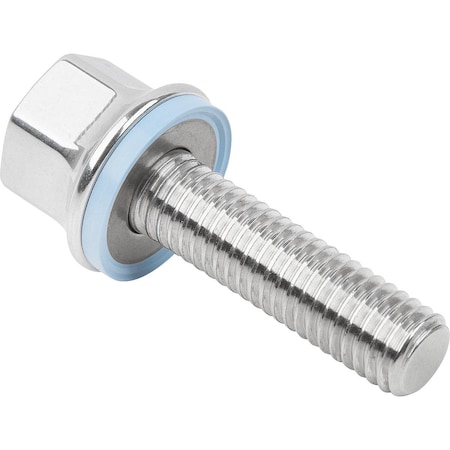 A4, M5 Hex Head Cap Screw, Hygienic Polished Stainless Steel, 10 mm L MPN:K1595.054X10
