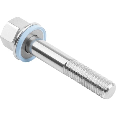 A4, M6 Hex Head Cap Screw, Hygienic Polished Stainless Steel, 50 mm L MPN:K1595.064X50