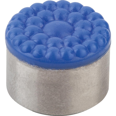Grippers And Inserts Round D2=25, L3=12, Form:P Pearl-like, Stainless Polyurethane Surface, MPN:K0385.25126