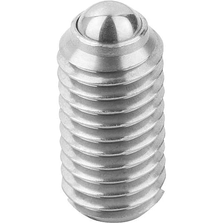 Spring Plunger Heavy Spring Force D=1/2-13 L=22, Stainless Steel, Comp: Ball Stainless Steel MPN:K0310.2A5