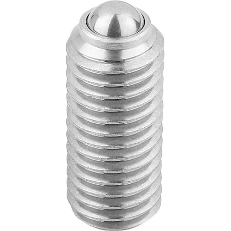 Spring Plunger Standard Spring Force D=3/8-16 L=19, Stainless Steel, Pin Stainless Steel MPN:K0314.A4