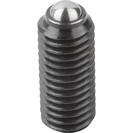 Spring Plunger Intensified Spring Force D=1/2-13 L=26, Steel, Comp: Ball Steel MPN:K0315.2A5