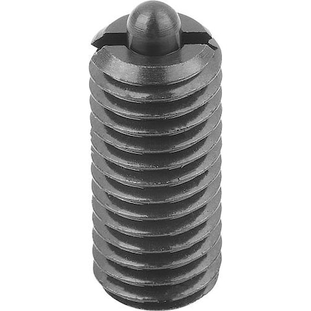 Spring Plunger Standard Spring Force D=1/4-20 L=20, Steel, Comp: Pin Steel MPN:K0317.A2