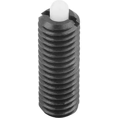 Spring Plunger Standard Spring Force D=M10 L=22, Steel, Comp: Pin Pom MPN:K0318.10