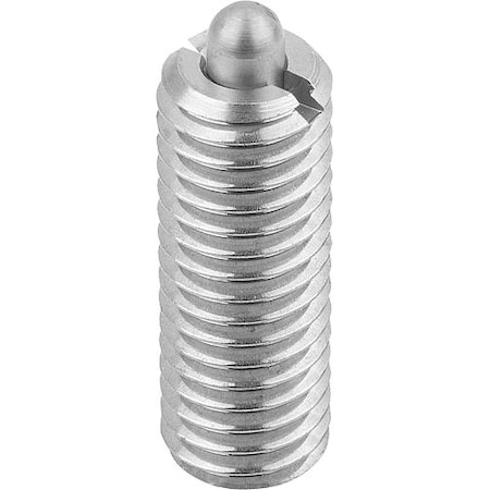 Spring Plunger Standard Spring Force D=3/8-16 L=22, Stainless Steel, Comp: Pin Stainless Steel MPN:K0319.A4