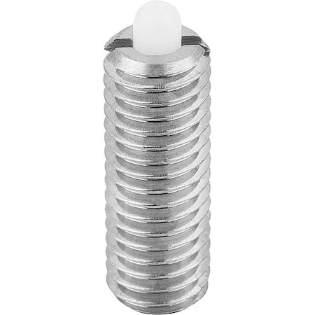 Spring Plunger Standard Spring Force D=3/8-16 L=22, Stainless Steel, Comp: Pin Pom MPN:K0320.A4