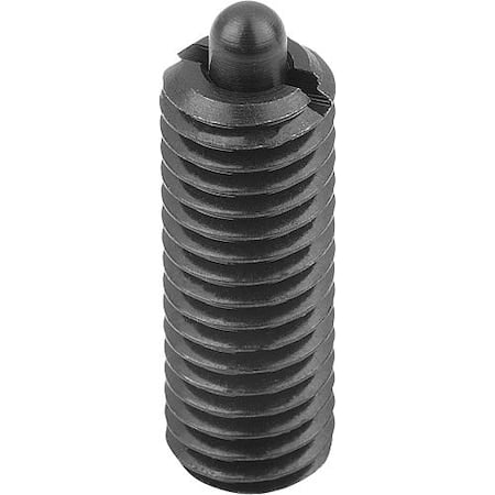 Spring Plunger Standard Spring Force, Long-Lok D=M16 L=32, Steel, Comp: Pin Steel MPN:K0327.16
