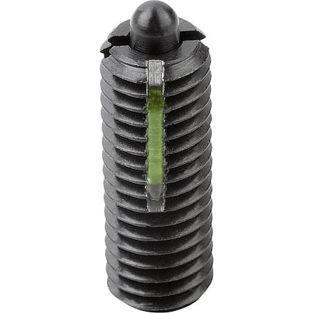 Spring Plunger Intensified Spring Force, Long-Lok D=M16 L=32, Steel, Comp: Pin Steel MPN:K0327.216