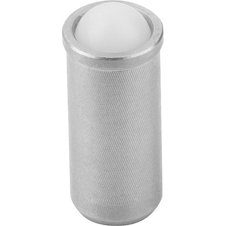 Spring Plunger, Push Fit, D=4 L=9, Stainless Steel, Long Version, Ball: POM Plastic MPN:K0333.404