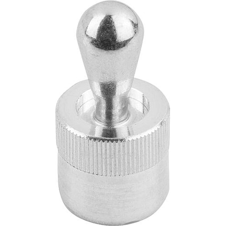 Lateral Spring Plunger, Spring Force Without Seal D=12, D2= 12, L1=13, 9, Aluminum, Pin: Steel MPN:K0368.21086
