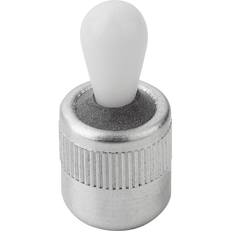 Lateral Spring Plunger, Spring Force With Seal D=1/2, D2= 1/2, L1=13, Aluminum, Pin: Plastic MPN:K0368.72084CP