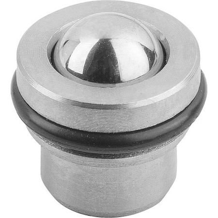 Spring Plunger with O-ring, D2= 6 mm, D=7.95 L=7, Body and Ball Stainless Steel MPN:K0582.08