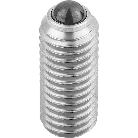 Spring Plunger, Hexagon Socket, Ceramic Ball, D=M10, L=23, Stainless Steel MPN:K0610.10