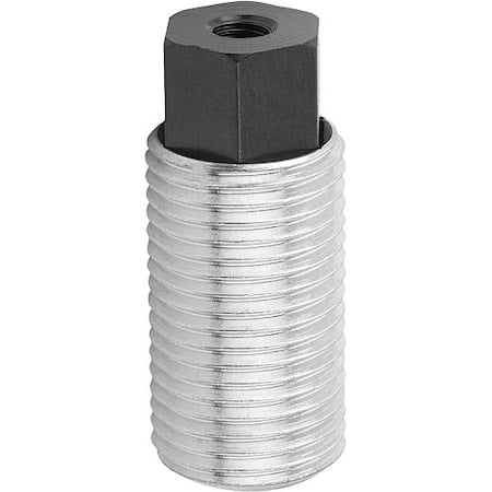 Push-Pull Plunger, Heavy Spring Force, With Rotation Lock, D=M16X1, 5 L=28, Form: I, Threaded end MPN:K0977.1216