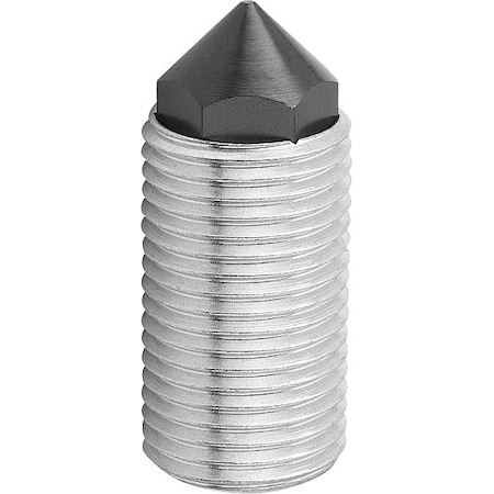 Push-Pull Plunger, Heavy Spring Force, With Rotation Lock, D=M12X1, 5 L=20, Form: K, Conical End MPN:K0977.3212