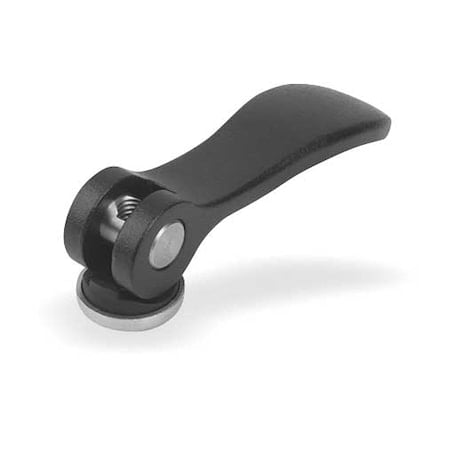 Cam Lever Size: 1 D=10-32, A=70, 4, B=21, 5, Aluminum Black Powder-Coated, Comp: Steel MPN:K0005.15011A1